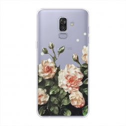 Силиконовый чехол Цветочная картина 2 на Samsung Galaxy J8