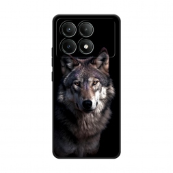 Матовый силиконовый чехол Волчий взгляд на Xiaomi POCO X6 PRO 5G