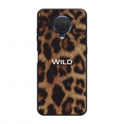 Матовый силиконовый чехол Wild на леопарде на Nokia G20