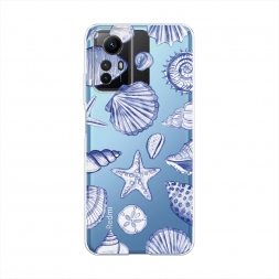 Силиконовый чехол Морской паттерн на Xiaomi Redmi Note 12S