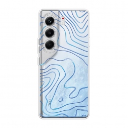 Силиконовый чехол Blue lines на Tecno Camon 40 Pro 5G