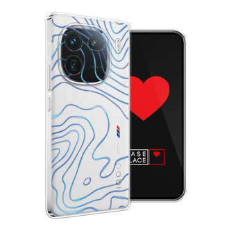 Силиконовый чехол Blue lines на Vivo iQOO 12