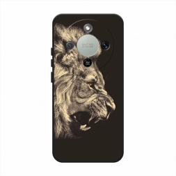 Матовый силиконовый чехол Львиный рык 2 на Honor X9d