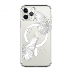 MagSafe white butterflies 2 на iPhone 11 Pro