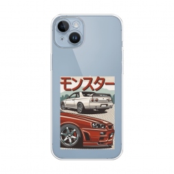 Силиконовый чехол Monster car на iPhone 14