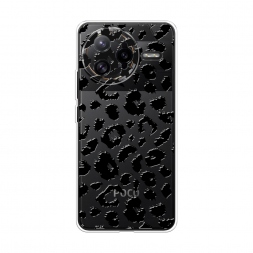 Силиконовый чехол Чёрные леопардовые пятна на Xiaomi Poco F7 Ultra