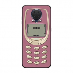 Матовый силиконовый чехол Розовая нокиа на Nokia G20