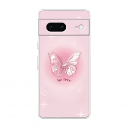 Силиконовый чехол be free butterfly 3 на Google Pixel 7