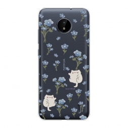 Силиконовый чехол Gentle cats на Nokia C10