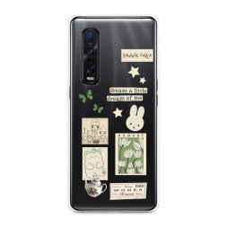Силиконовый чехол dream a little на Oppo Find X2 Pro
