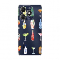 Силиконовый чехол Летние напитки на Itel A70