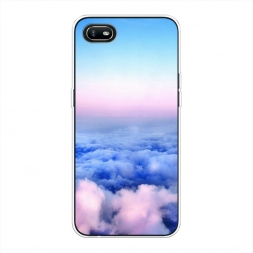 Силиконовый чехол Облака на Oppo A1k