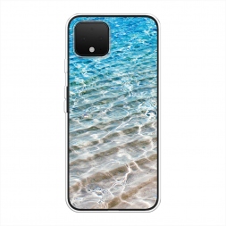 Силиконовый чехол Волны 10 на Google Pixel 4