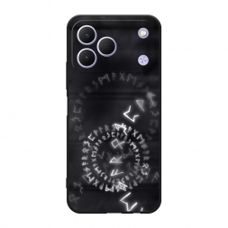 Матовый силиконовый чехол Руны на Tecno Spark 50