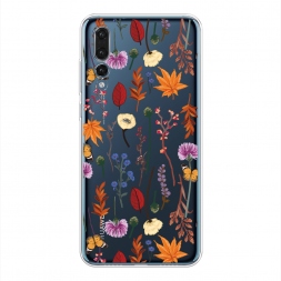 ����������� ����� Orange Purple flowers �� Huawei P20 Pro