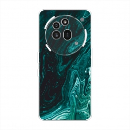 Силиконовый чехол Мрамор изумруд на Nothing Phone 3a Pro