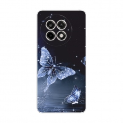 Силиконовый чехол Кристальные бабочки на Oneplus Ace 5 Pro