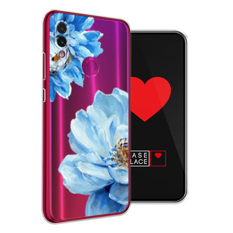 Силиконовый чехол Голубые клематисы на Xiaomi Redmi Note 7