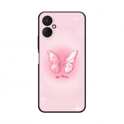 Матовый силиконовый чехол be free butterfly 1 на Tecno Spark 9 Pro