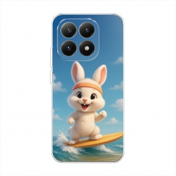 Силиконовый чехол Зайка на сёрфе на Xiaomi 15T 5G