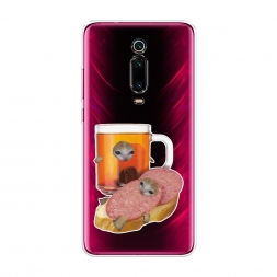 Силиконовый чехол Котёнок бутерброд на Xiaomi Mi 9T