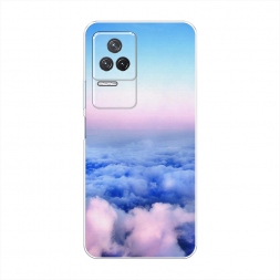 Силиконовый чехол Облака на Xiaomi Redmi K50