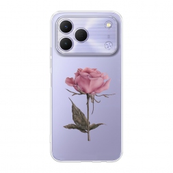 Силиконовый чехол Меланхоличная роза на Tecno Spark 50