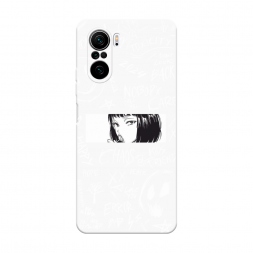 Soft touch ����� Manga graffiti white �� Xiaomi Poco F3