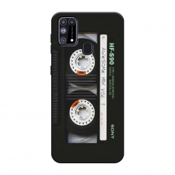 Матовый силиконовый чехол Кассета на Samsung Galaxy M31