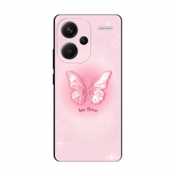Матовый силиконовый чехол be free butterfly 1 на Xiaomi Redmi Note 13 Pro Plus