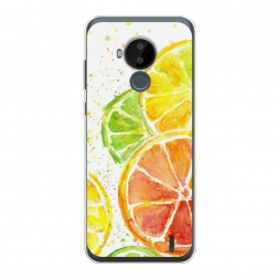 Силиконовый чехол Цитрусовые на Nokia C30