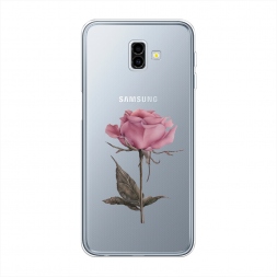 Силиконовый чехол Меланхоличная роза на Samsung Galaxy J6 Plus 2018