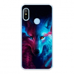 Силиконовый чехол Волшебный волк на Xiaomi Redmi 6 Plus