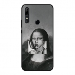 Матовый силиконовый чехол Mona Lisa sucking lollipop на Huawei P Smart Z