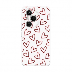 Soft touch белый Little hearts doodles 2 на Honor 400 Pro