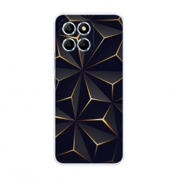Силиконовый чехол Черные полигоны на Honor X6s