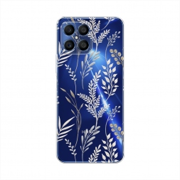 Силиконовый чехол Светлые цветы паттерн на Honor X8