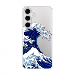 Силиконовый чехол Волна в Канагаве на Samsung Galaxy S25 FE