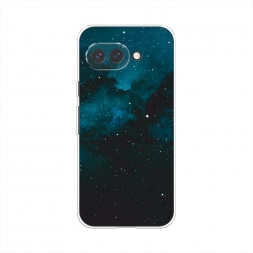 Силиконовый чехол Синий космос на Google Pixel 9a
