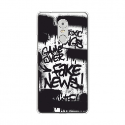 Силиконовый чехол Fake news на Lenovo K6 Note