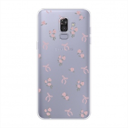 Силиконовый чехол Розы и ленточки на Samsung Galaxy J8