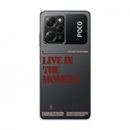Силиконовый чехол Live in the moment на Xiaomi Poco X5 Pro 5G