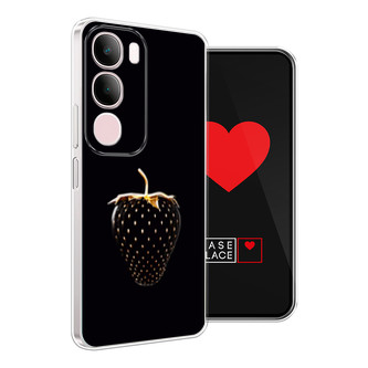 Силиконовый чехол Black strawberry на Vivo Y19s