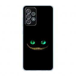 Силиконовый чехол Зеленоглазый чеширский кот на Samsung Galaxy A52