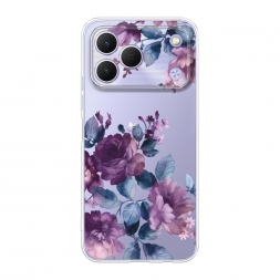 Силиконовый чехол Purple Blossoms на Tecno Spark 50