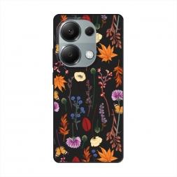 ������� ����������� ����� Orange Purple flowers �� POCO M6 Pro 4G