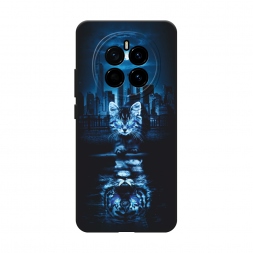 Матовый силиконовый чехол В душе я тигр на Honor Magic 7
