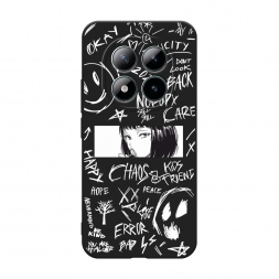 ������� ����������� ����� Manga graffiti white �� Redmi Note 15 Pro 5G