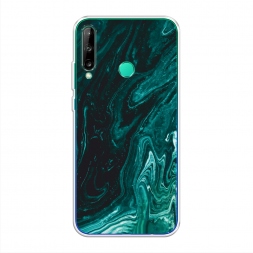Силиконовый чехол Мрамор изумруд на Honor 9C