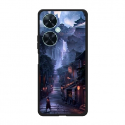 Матовый силиконовый чехол Одинокий самурай на Huawei Nova 11i